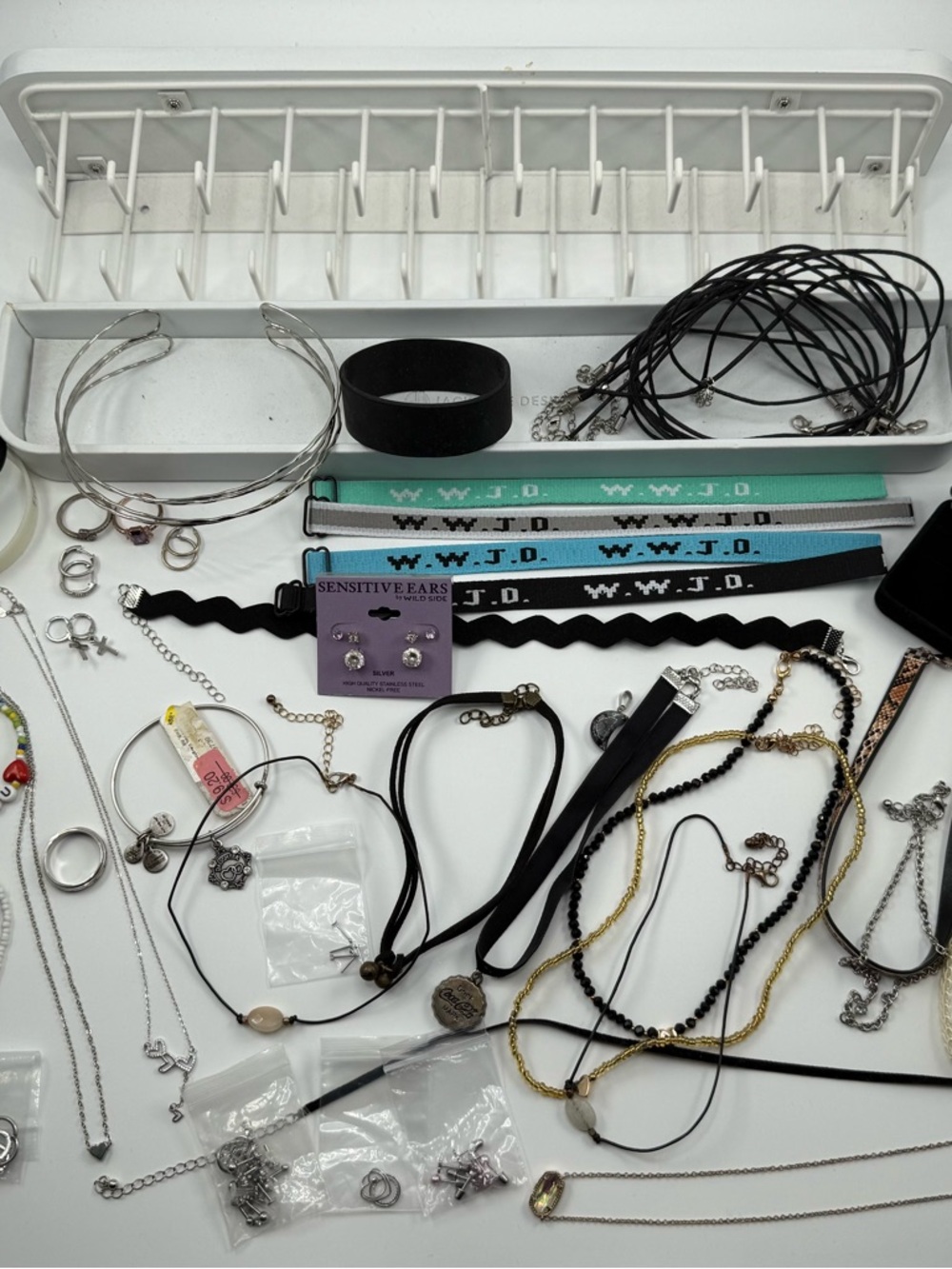 Mixed Jewelry and Choker Lot with Black & Teal Accents